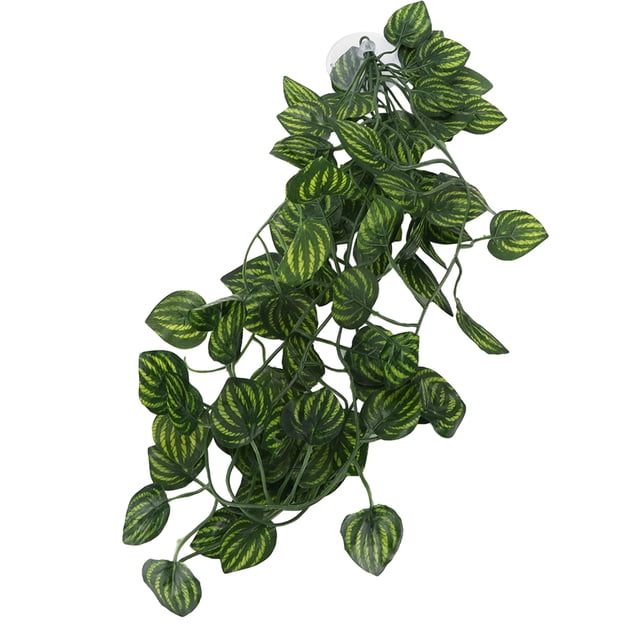 Reptile Simulation Plant Decorative Landscaping False Vine Suitable for Pet Box Green Vine Decor for Reptile Environment