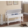 thumbnail image 3 of Roundhill Solid Wood Storage Shoe Bench, Multiple, 3 of 4