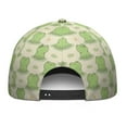 thumbnail image 4 of Green Frog Print Baseball Cap - Cute Cartoon Adjustable Snapback Hat for Men & Women with Nature Pattern, 4 of 7