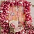 thumbnail image 4 of PartyWoo Metallic Dark Pink Balloons, 100 pcs Metallic Pink Balloons Different Sizes Pack of 18 Inch 12 Inch 10 Inch 5 Inch for Balloon Garland or Arch as Birthday Decorations, Party Decorations, 4 of 5