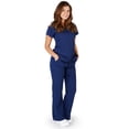 thumbnail image 2 of Ultrasoft Scrubs Womens Premium Junior Fit Adult Female Scrub Sets Navy XXS, 2 of 3