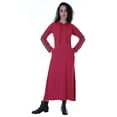 thumbnail image 1 of Moomaya Robe Maxi à Capuche à Manches Longues pour Femmes avec Poches, Décontractée, Longues Robes, 1 of 6