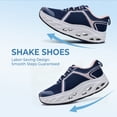 thumbnail image 3 of MAYKX Women’s Walking Shoes with Wide Toe Box & Arch Support, Orthotic Sneakers for Plantar Fasciitis, Breathable Mesh Rocker Sole Casual Shoes, 3 of 6