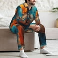 thumbnail image 7 of Goofa Surreal Body Art for 2-piece Loungewear Set Men’s Sleepwear Set Soft PJs Cozy loungewear Comfy Sleep Set Winter Pajamas-Large, 7 of 7