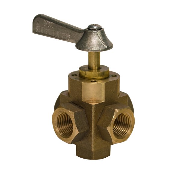 Groco FV-550-L Bronze 5-Port Tank Selector Valve
