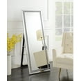 thumbnail image 2 of Rectangular Cheval Floor Mirror Silver, 2 of 2