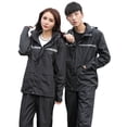 thumbnail image 4 of Trabajadores de saneamiento de servicio impermeables para hombres y mujeres, ropa impermeable reflectante eléctrica de cuerpo completo para motocicletas, 4 of 4