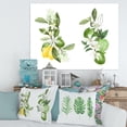 thumbnail image 2 of Designart ' Bouquets Of Blooming Lemon Tree Branches on White ' Traditional Canvas Wall Art Print, 2 of 4