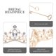 thumbnail image 4 of KAKOWELY Corona de tiara de boda, tocado de novia, diadema de diamantes de imitación, diadema de novia, decoración para el cabello de novia, 4 of 5