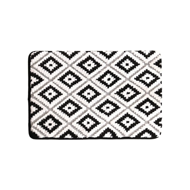 Bath Mats for Bathroom, Absorbent Non-Slip Foam Machine Washable Soft Velvet Rug Easier to Dry for Shower Floor