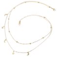 thumbnail image 1 of KAKOWELY Collar de dama, novia, luna, estrella, collar, cadena de clavícula femenina, joyería para el cuello de niña, 1 of 5