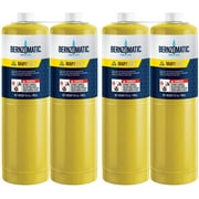 (4) 14.1 oz Bernzomatic Pre-Filled MAP-Pro Gas Torch Style Cylinder - Pack of 4