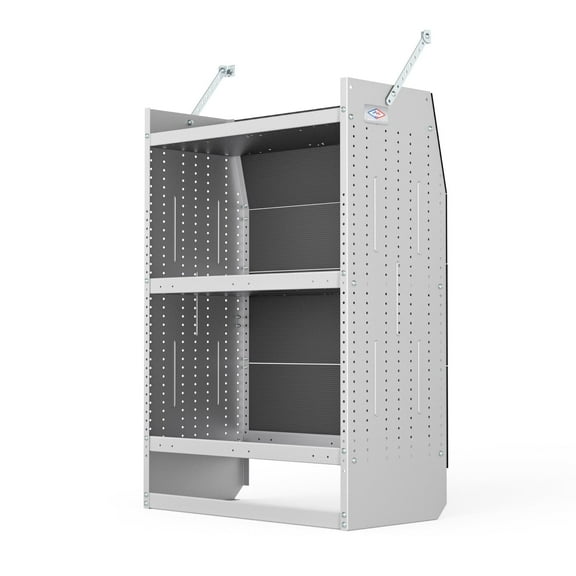 AA Products Model SH-4603-T3 Steel Low/Mid/High Roof Van Shelving Storage System Fits Transit, GM, NV, Promaster and Sprinter, Contoured Shelving Unit, 32" W x 46" H x 16" D