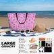 thumbnail image 5 of Disketp Donuts Bolsa de Playa de Gran Capacidad, Bolso Impermeable y a Prueba de Arena para Mujer, Ideal para Playa, Piscina y Natación, 5 of 7
