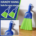 thumbnail image 4 of 2 Pcs Whisk Broom Polys Fiber Handheld Brush Hand Broom Outdoor Broom Car Broom with Hang Hole for Cleaning Inddoor,2 * Handheld Brush,Blue, 4 of 6