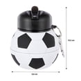 thumbnail image 3 of Botella Mainstays de Plástico Plegable en Forma de Balón de Fútbol para Bebidas Frías de 550 ml., 3 of 4