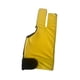 thumbnail image 3 of Guante de billar abierto de 3 dedos, guantes de billar con dedos separados, guantes de entrenamiento para adultos Amarillo, 3 of 9