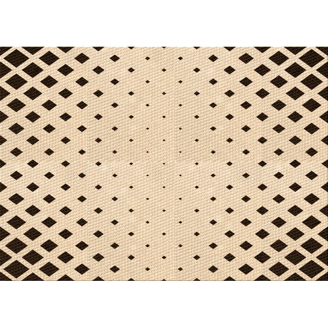 Ahgly Company Machine Washable Indoor Rectangle Transitional Copper Brown Area Rugs, 7' x 9'