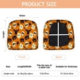 thumbnail image 3 of Halloween Ghosts Skulls Bats and Pumpkins Seat Covers for Dining Room Chairs Set Of 6,Stretch Printed Washable Chair Seat Cover with Elastic Ties and Button,Removable Waterproof Couch Cushion Covers, 3 of 6