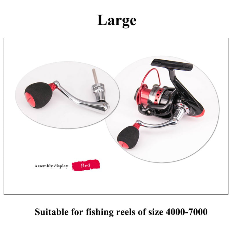 Metal Power Handle Knob Fishing Reel Crank Arm Spinning Reel Handle M/L STOCK 