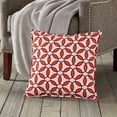 thumbnail image 2 of Greendale Home Fashions 20" x 20" Orange Rings Cotton Canvas Decorative Pillow, 2 of 4