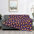 thumbnail image 2 of Yiaed Candy Corn (2) Print Blanket Throw Blanket Soft Cozy Flannel Blanket for Home Bed Sofa Couch Chair-80"x60", 2 of 6