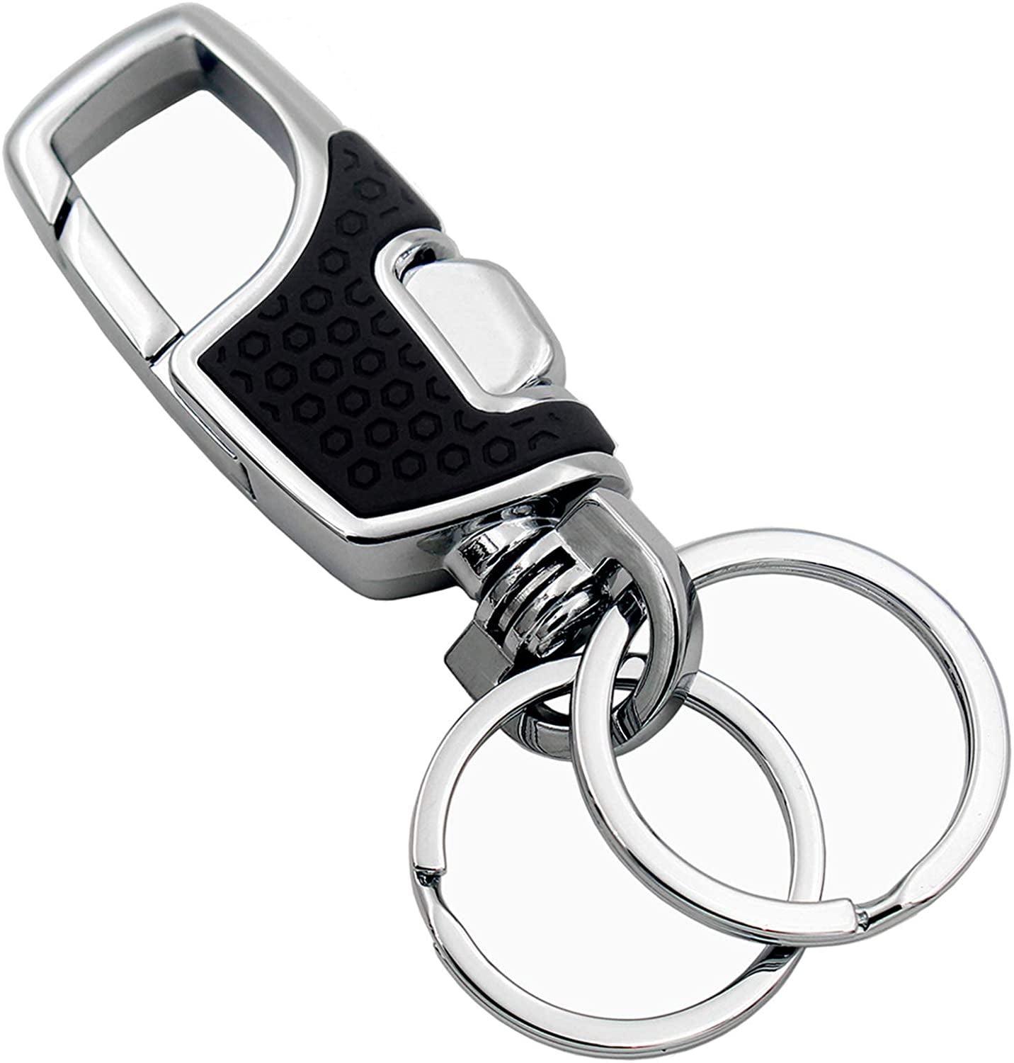 LNGOOR Key Chain with (2 Extra Key Ring) Heavy Duty Car Keychain