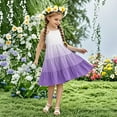 thumbnail image 3 of Efsteb Summer Dress for Girls Casual Ssleeveless Boho Strap Sling Dress Loose Comfy Tiered Cami Beach Dresses (Purple,9 Years), 3 of 7