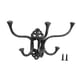 thumbnail image 3 of Ganchos de pared de metal negro para colgar sombreros, chaquetas, bolsos, organizadores, toallas, percheros y perchas., 3 of 9