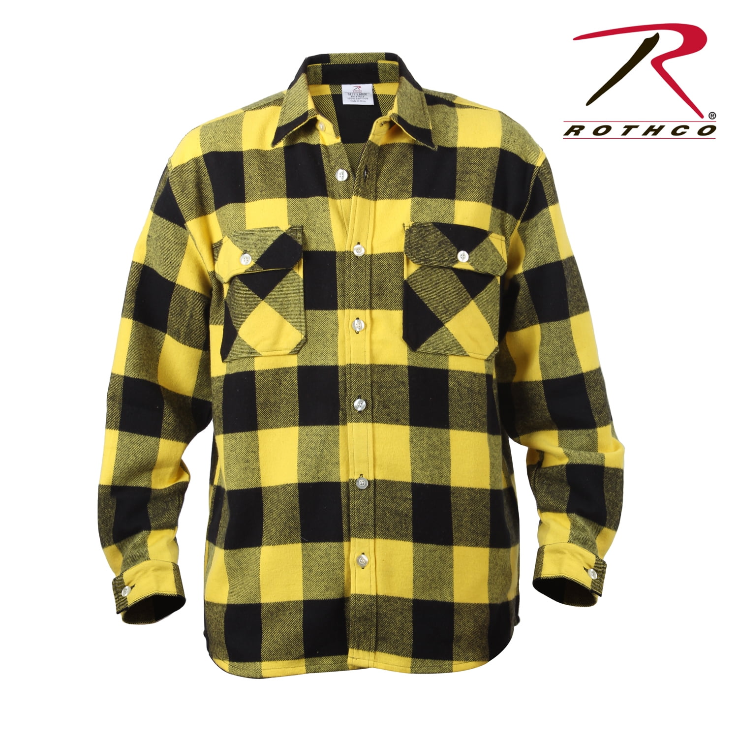 black and yellow flannel jacket
