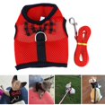 thumbnail image 1 of Adjustable Pet Harness Breathable Mesh Fabric For Outdoor Walks Red S 1Pcs, 1 of 4
