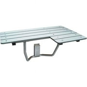 CSI Bathware 32 in W x 21 D L-Shape Wall Mount Phenolic Slatted Folding Shower Seat Right Hand