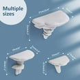 thumbnail image 3 of 3 Pack Mushroom Wall Mounted Wall Shelves,Decorative Wall Mounted Display Stand Bedroom Decor Shelving for Photo Frame Stand,Books,Potted Plant,Toys(Mixed Sizes White), 3 of 7