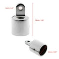 thumbnail image 3 of Tubo de soporte de acero inoxidable para toldo de barco | Toldo bimini 22mm, 3 of 6