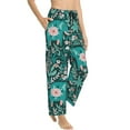 thumbnail image 2 of Xecao Lephants in the Jungle Women's Straight Lounge Pajama Pants: The Epitome of Relaxed Sleepwear, 2 of 9
