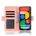 thumbnail image 3 of Case for Google Pixel 5 Cover Adjustable Detachable Card Holder Magnetic closure Leather Wallet Case - Pink, 3 of 5