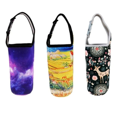 

3x Tumbler Carrier Holder Cup Holder Drinks Sleeve for Outdoor Accessories Field Deer Violet
