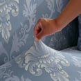thumbnail image 2 of Dowbom Printed Sofa Cover with Skirt,Stretch Sofa Slipcover for 1 2 3 4 Seater Furniture Protector Anti-Slip Washable Spandex Fabric Couch Cover for Living Room Bedroom-M(57"-72")-C, 2 of 7