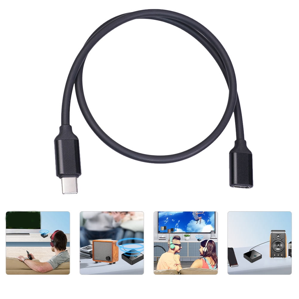 UPOUART USB C Fast Charging Cable Black Extension Cord 15 Meter Data Transfer Cable with 3A Power Output