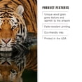 thumbnail image 3 of Tiger Reflection Birch Wood Wall Sign (6x9 Rustic Home Decor, Ready to Hang Art), 3 of 5
