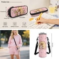 thumbnail image 7 of Yspwyqan Cute Capybara Backpack Set for Middle School, Pink Strawberry Milk Girls Lunchbox Set 4Pcs, 17 Inch Large Capacity Padded Straps Daypack for Hiking Back to School, 7 of 7