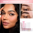 thumbnail image 4 of ibcccndc Brow Lamination & Tint Kit, DIY Eyebrow Lifting and Styling Supplies for Beautiful Long-Lasting Results, Pink (16 x 14 x 3 cm / 6.30 x 5.51 x 1.18 inches), 4 of 9