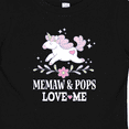thumbnail image 4 of Inktastic Memaw and Pops Girl Unicorn Girls Baby T-Shirt, 4 of 5