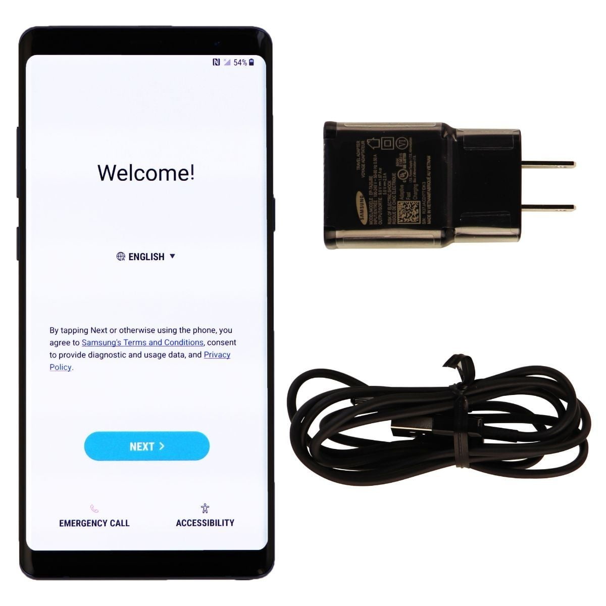 Samsung Galaxy Note8 Sm N950u Gsm Unlocked Verizon 64gb Deep Sea Blue Refurbished Walmart Com Walmart Com
