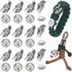 thumbnail image 1 of Aproximadamente 20 cuentas de paracord de aleación de estilo tibetano con forma de casco espartano, cuentas europeas con botones de aleación, pulsera de plata, llavero y cuentas., 1 of 6