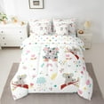 thumbnail image 2 of Feelyou Koala Twin Bedding Sets 7-Piece for Preppy, Cute Animal Bedding Comforter Set, Cartoon Rainbow Cloud Sheet Sets, Ultra Soft Bedroom Decor, 2 of 7