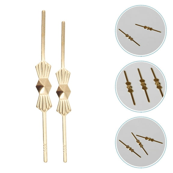 FONDOTIN 200Pcs Elegant Design Golden Chrome Bow Tie Clips Chandelier Crystals Connector Hooks