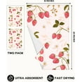 thumbnail image 5 of Cute Kitchen Towels Set of 2 - Dish Towels 18 x 26 Inch Microfiber Tea Towel for Home Decorative Strawberry Spring Summer Soft Reusable & Absorbent Aesthetic Vintage Design, 5 of 6