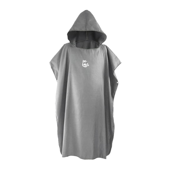 Poncho de Microfibra Eigraketly Traje de Baño Gris Medio 41 Pulgadas