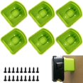 thumbnail image 2 of 6Pcs Battery Holder Compatible with Ryobi 18V Wall Mounted Battery Mounts Dock Holder Portable Li-ion Battery Hanger Battery Storage Fixed Bracket Reusable for Wall Workbench, 2 of 10